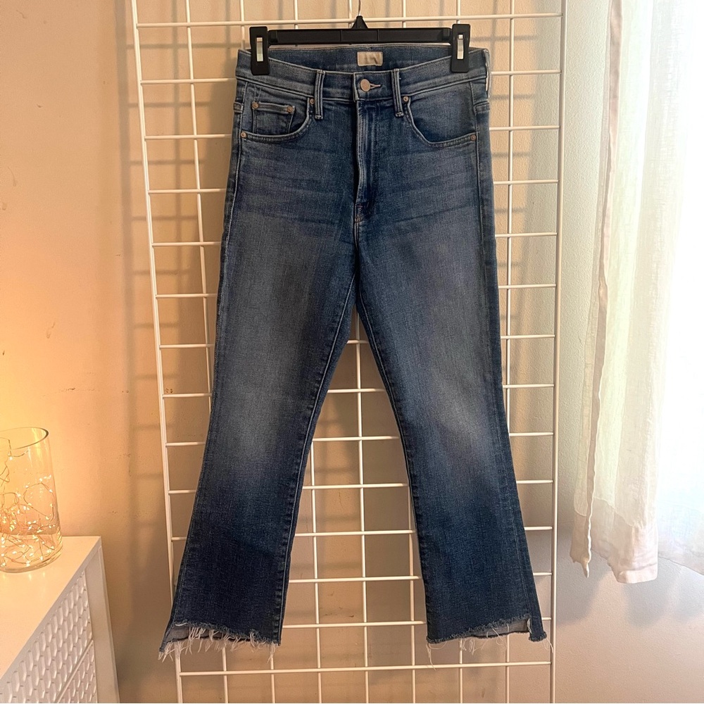 MOTHER Insider Crop Step Fray sz 26 Promises to Keep wash